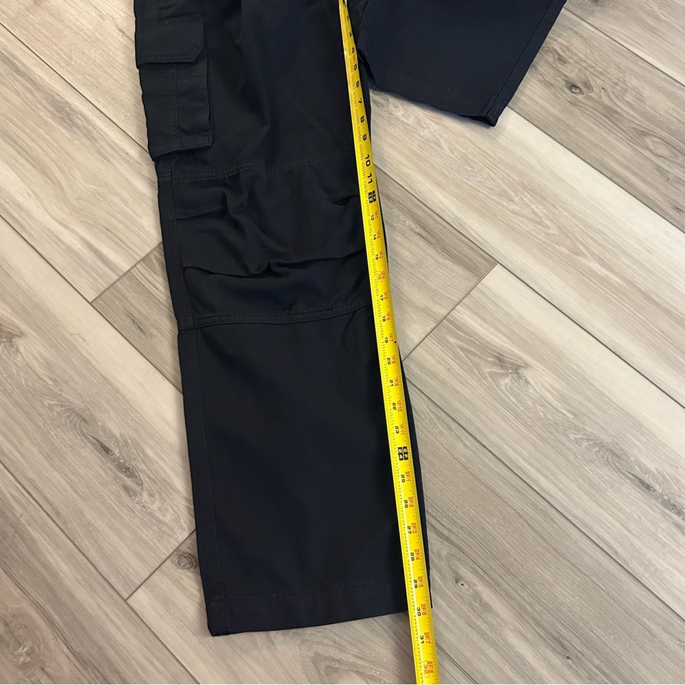 Me + Em Navy Blue Combat Trousers Size 4 Side Pockets 100% Cotton Pleat - Picture 4 of 7